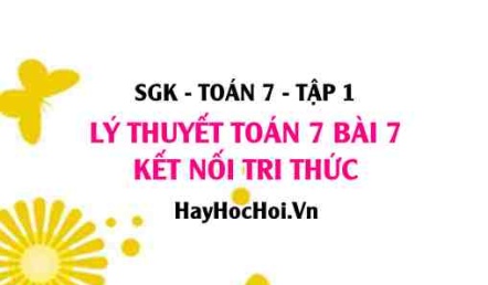 Lý thuyết Toán 7 Bài 7: Tập Hợp Các Số Thực - Lý Thuyết và Bài Tập (Kết Nối Tri Thức)